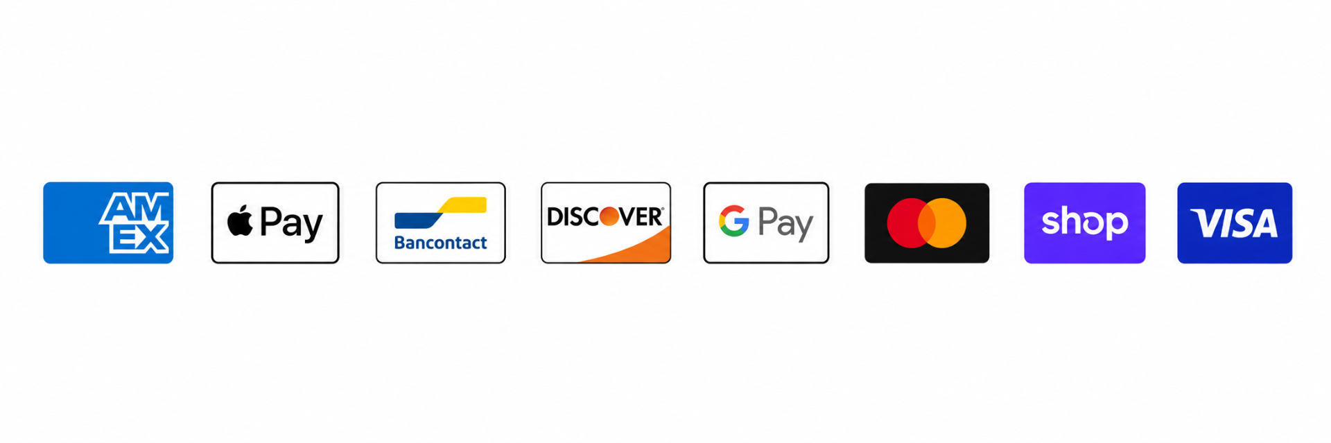 Accepted payment methods